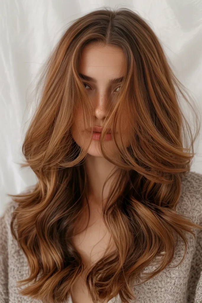 Amber Nutmeg Waves