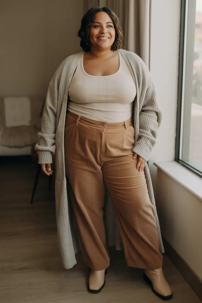 Cardigan Corduroy Mix