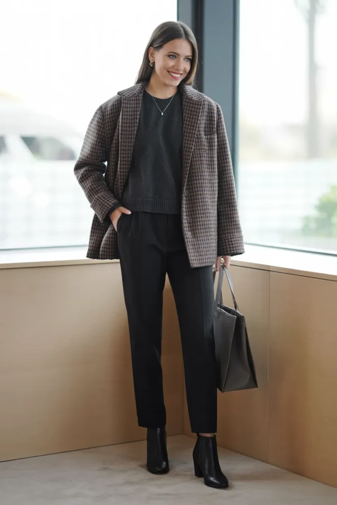 Checked Shacket Office