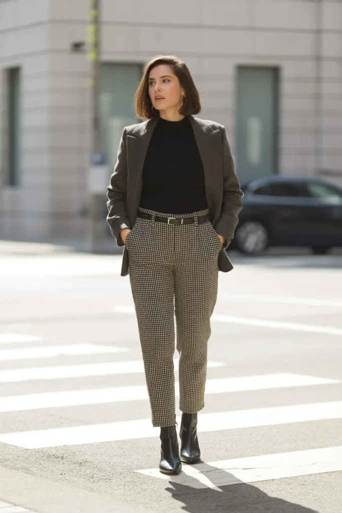Checked Trousers Layers