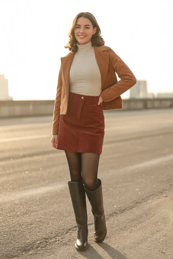 Corduroy Mini Tights