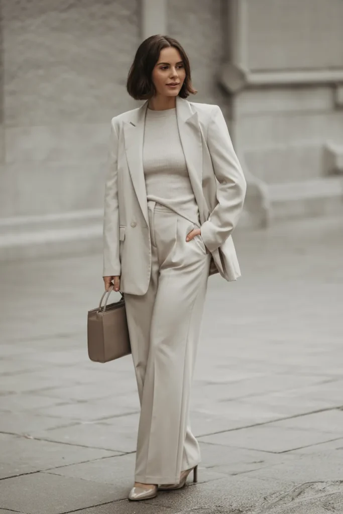 Cream Tailored Column