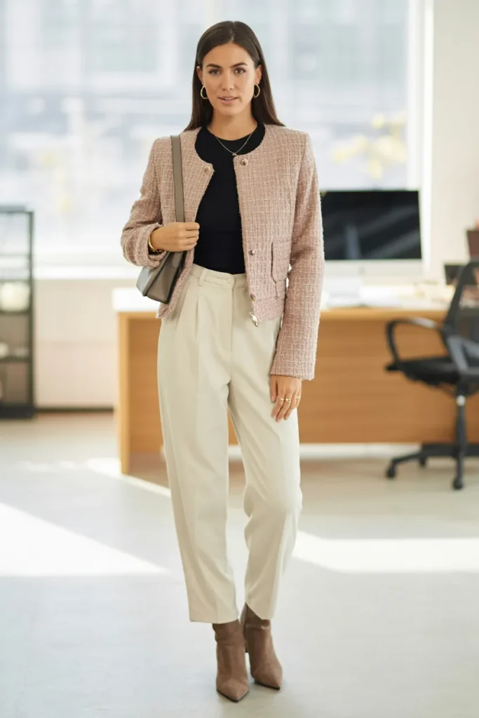 Cropped Jacket Lines