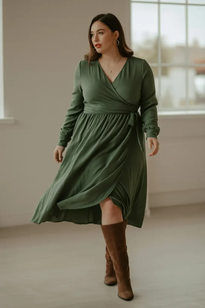 Forest Wrap Dress