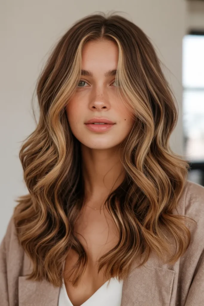 Golden Caramel Waves