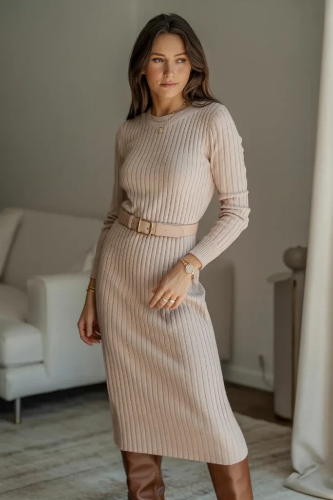 Knit Midi Dress