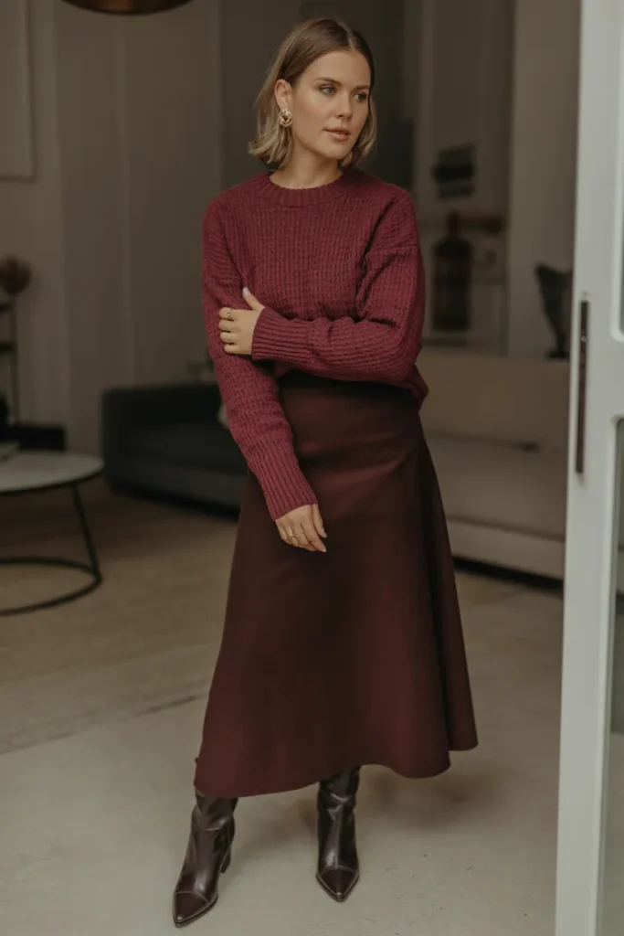 Merlot Sweater Column