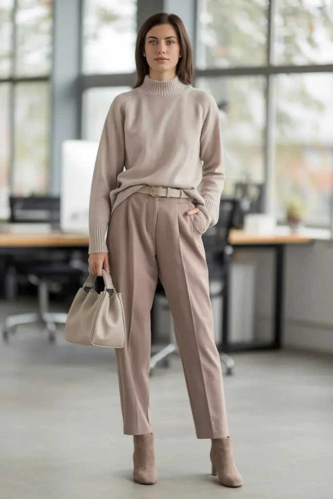 Mock Neck Neutrals