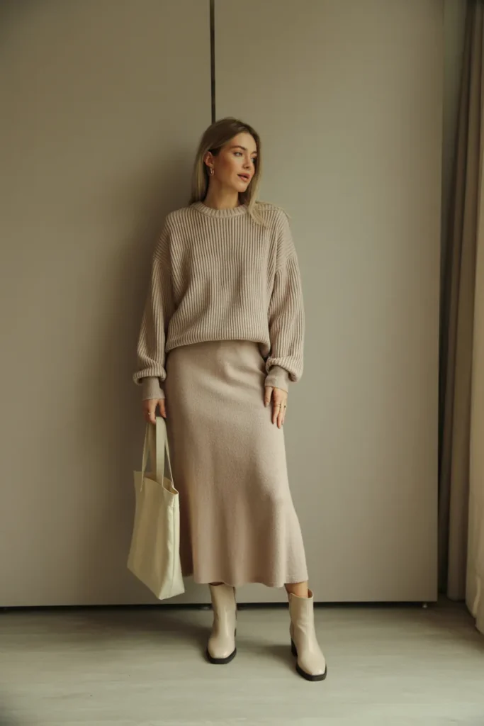 Monochrome Knit Set
