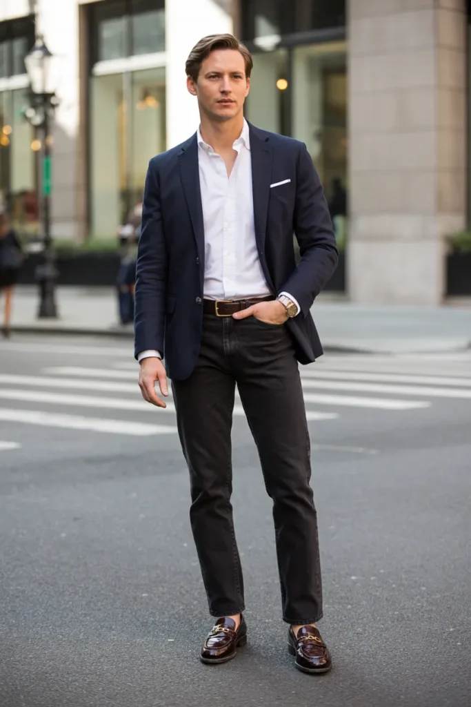 Navy Blazer Denim