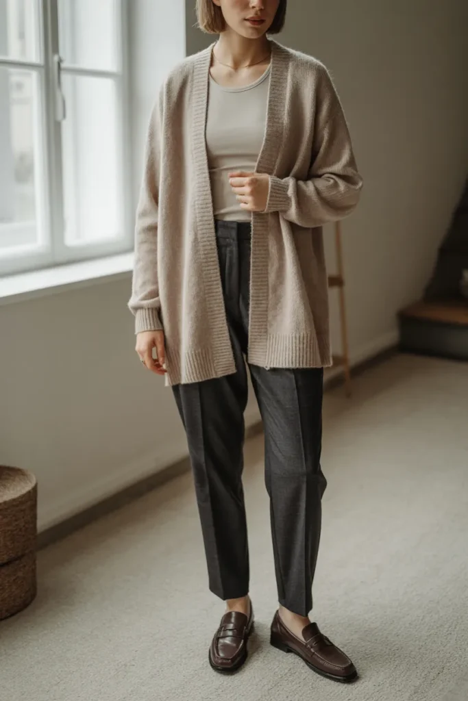 Oatmeal Cardigan Balance