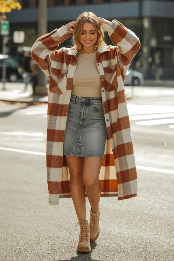 Plaid Shacket Layer