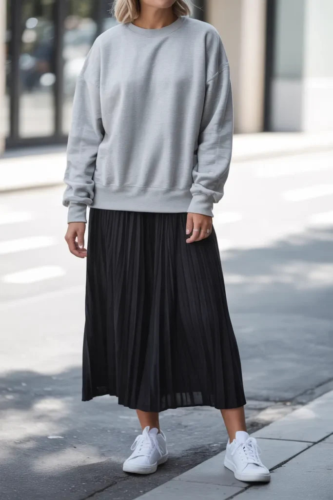 Pleated Sweatshirt Mix