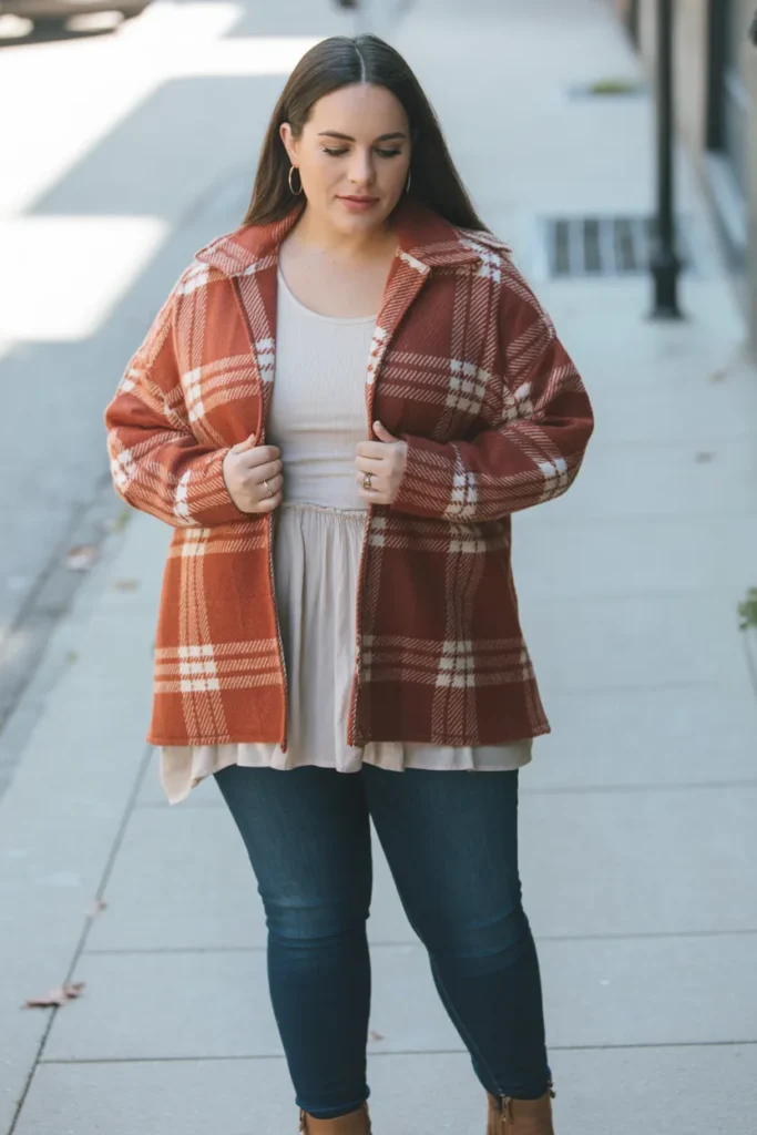 Shacket and Skinny Jeans