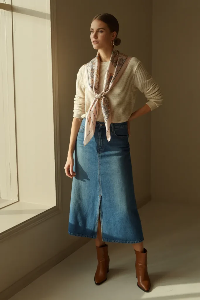 Silk Scarf Accent