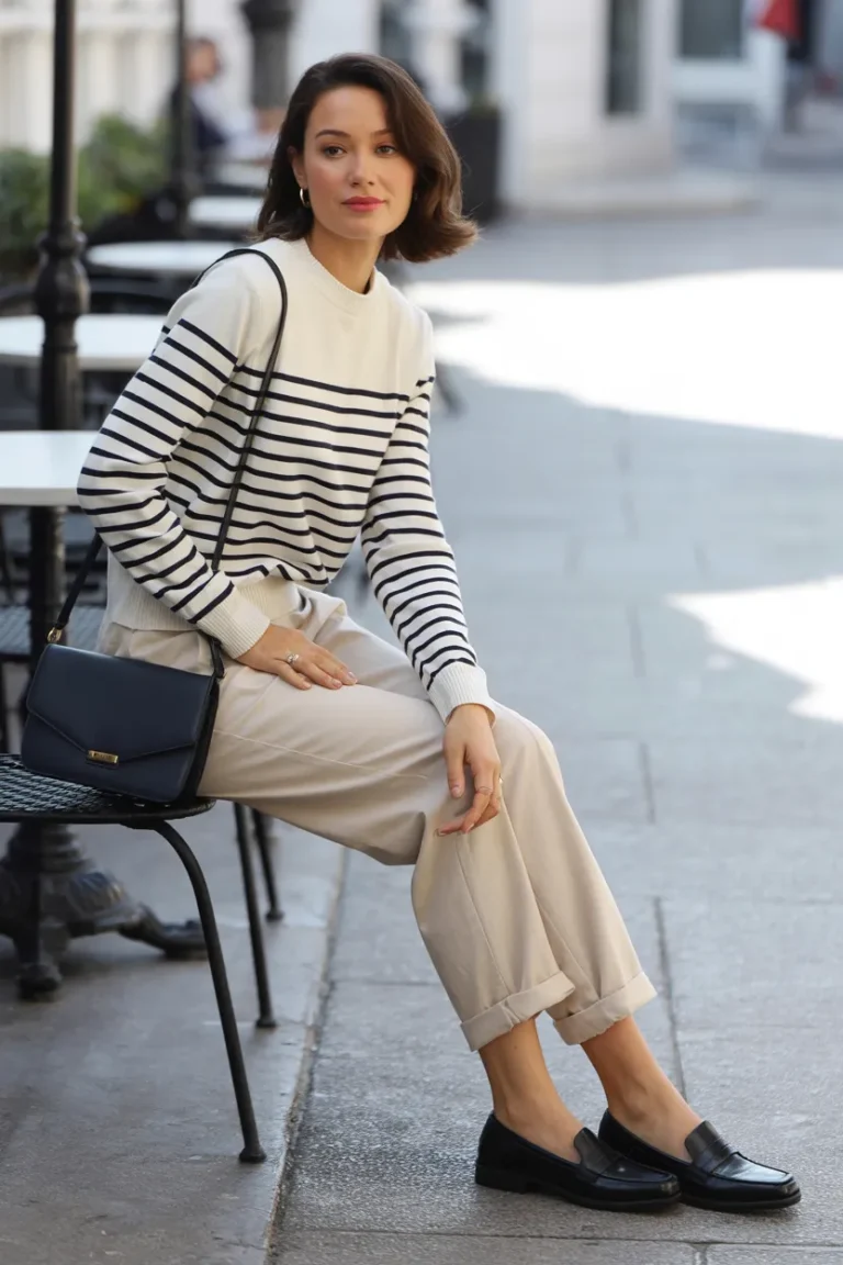 Striped Knit Trousers