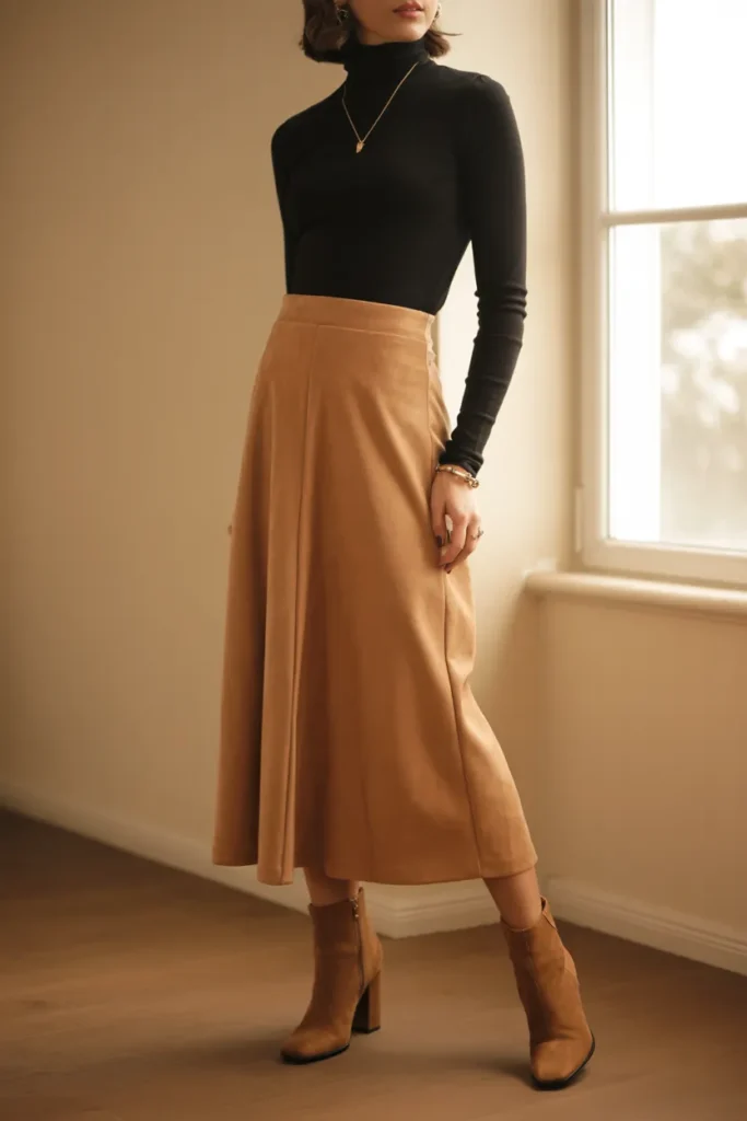 Suede Turtleneck Pairing