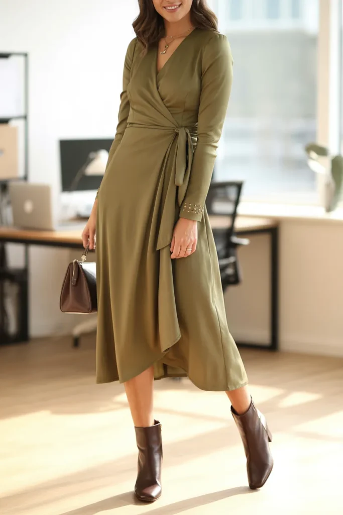 Wrap Dress Boots