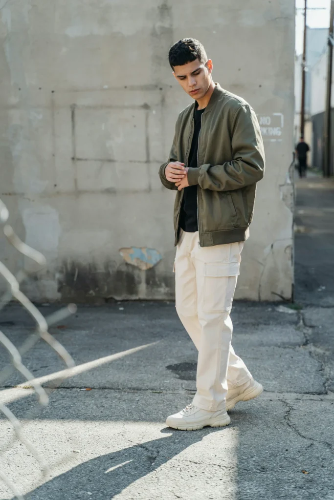 Bomber Jacket and Cargos