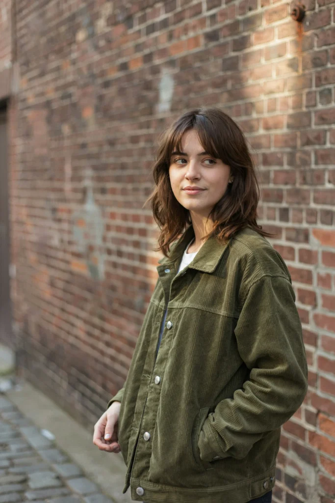 Corduroy Jacket and Shag