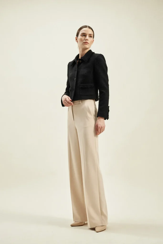 Cropped Jacket and Wide-Legs