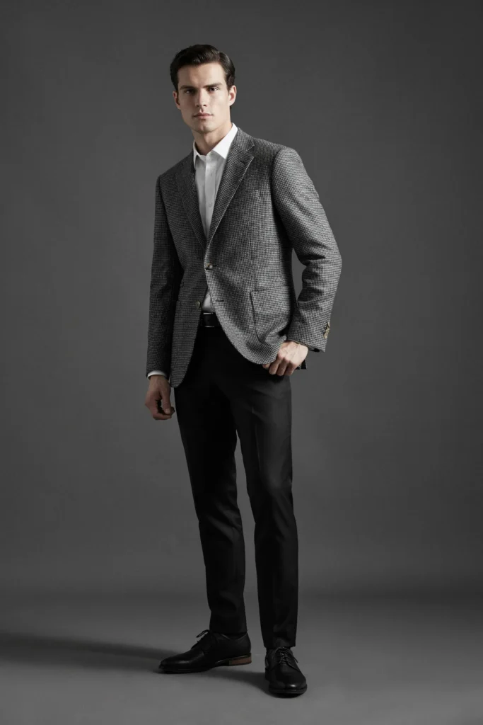 Houndstooth Blazer and Slacks