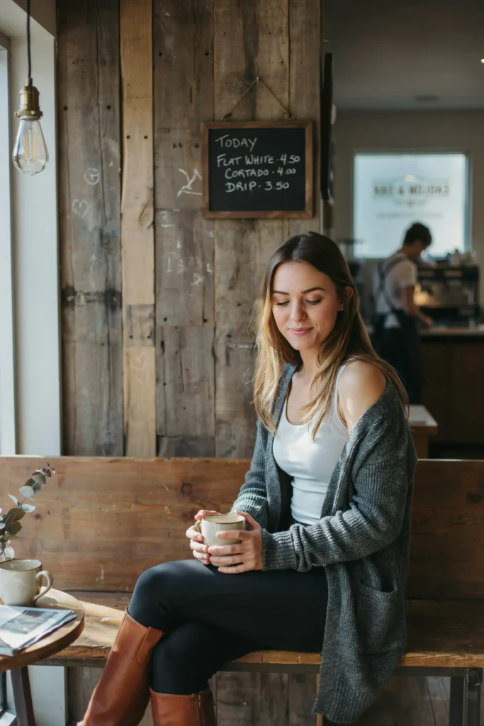 Long Cardigan and Leggings