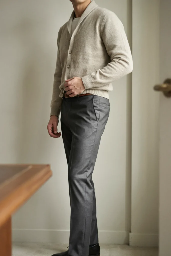 Tailored Trousers and Cardigan