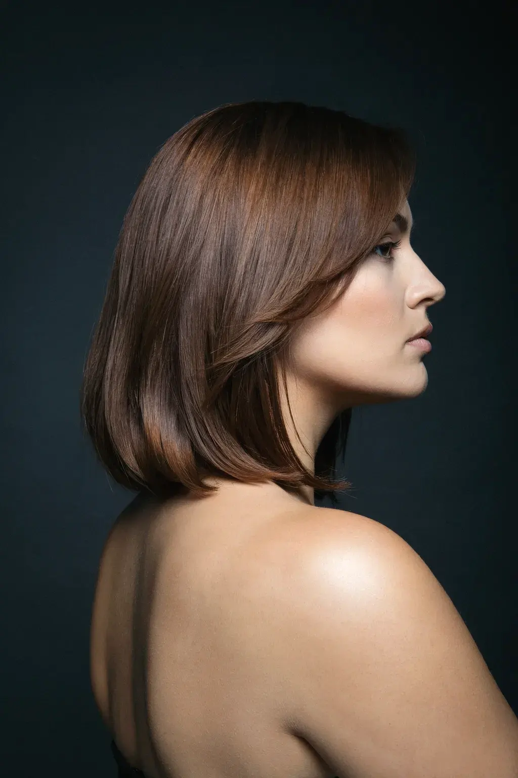 asymmetrical layered bob