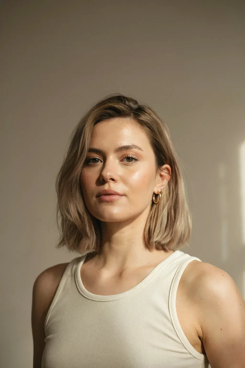 textured collarbone cut