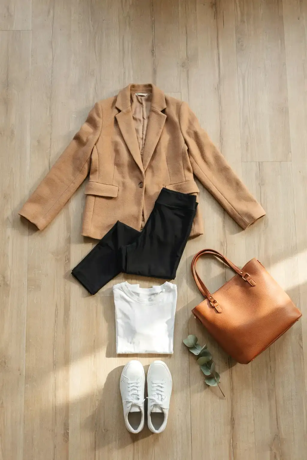 oversized blazer and leggings