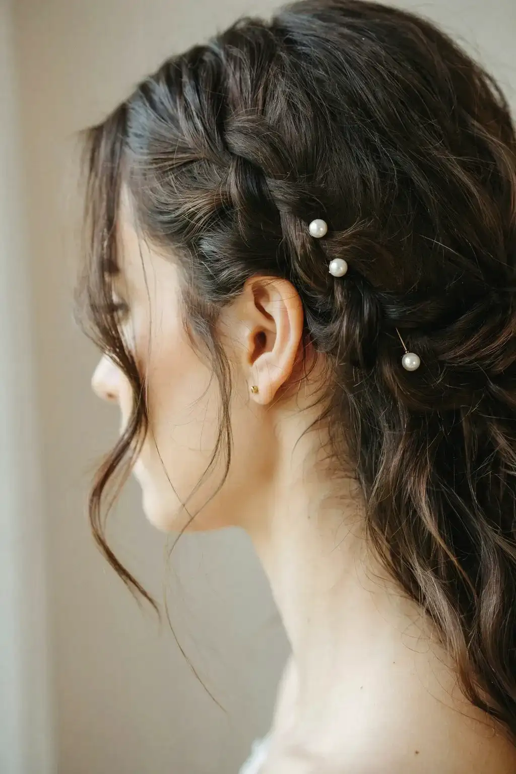 pinned lace braid