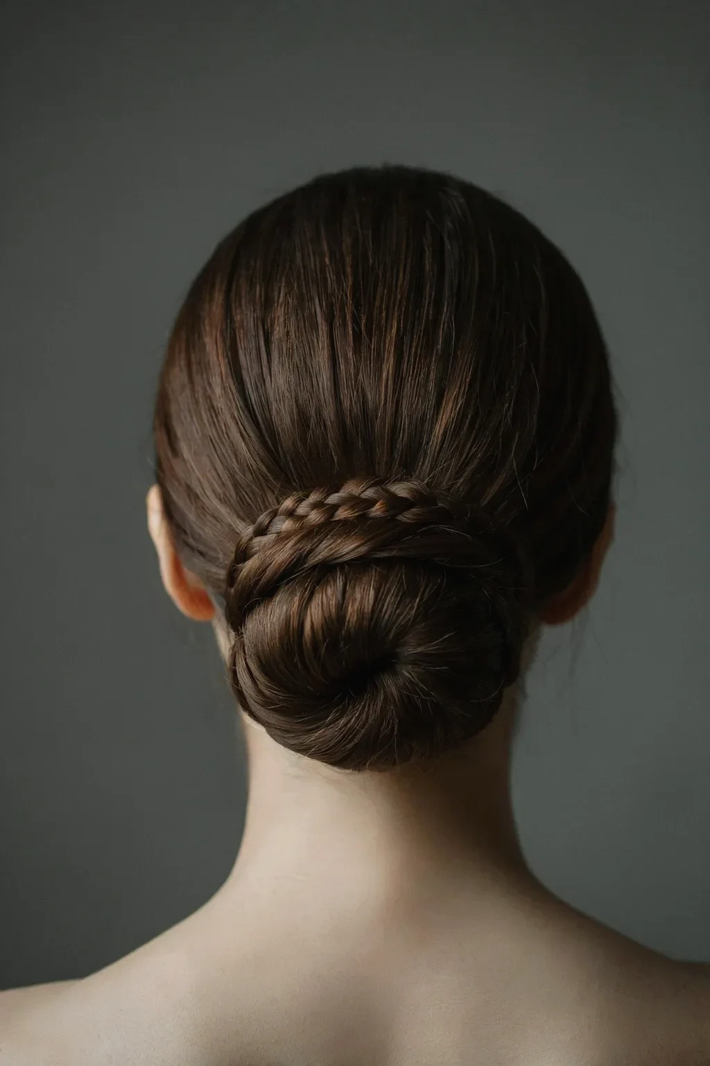 elegant braid chignon