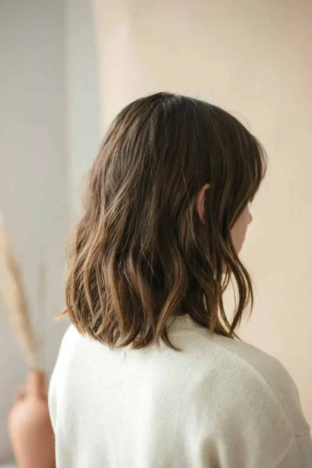 tapered autumnal shaggy cut
