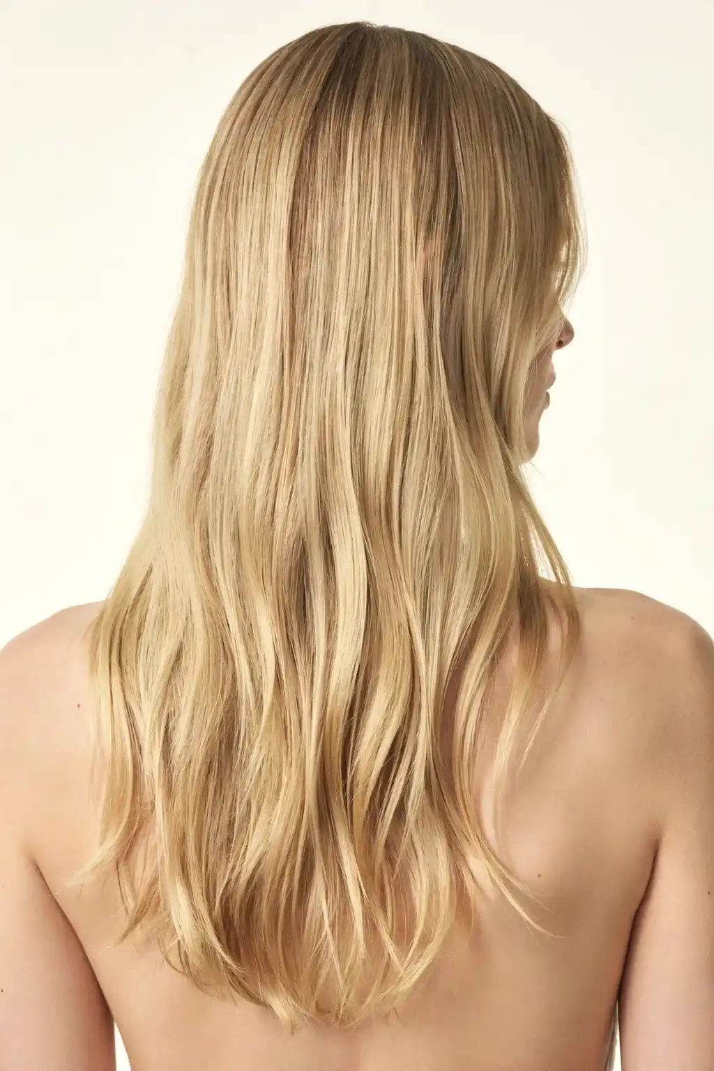 cascade layered long hair