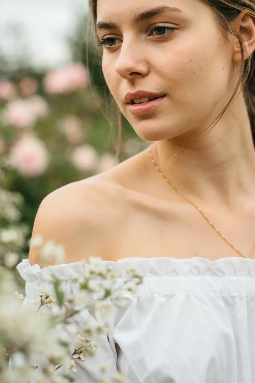 off-the-shoulder top with pixie