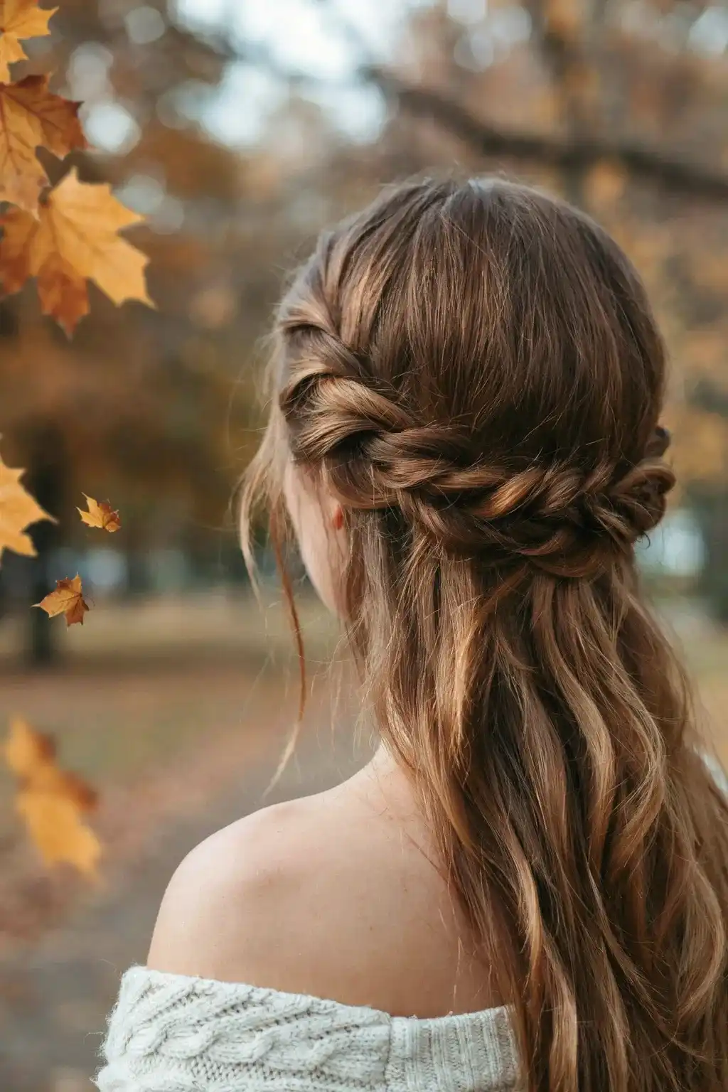 fallen braid crown