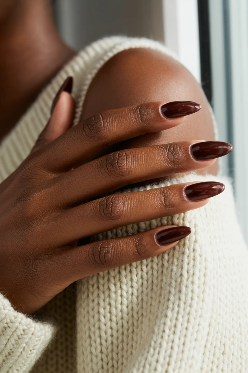 rich chocolate brown gloss