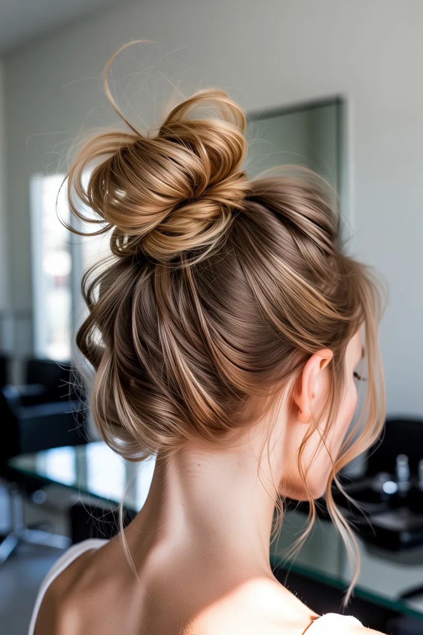the effortless messy bun