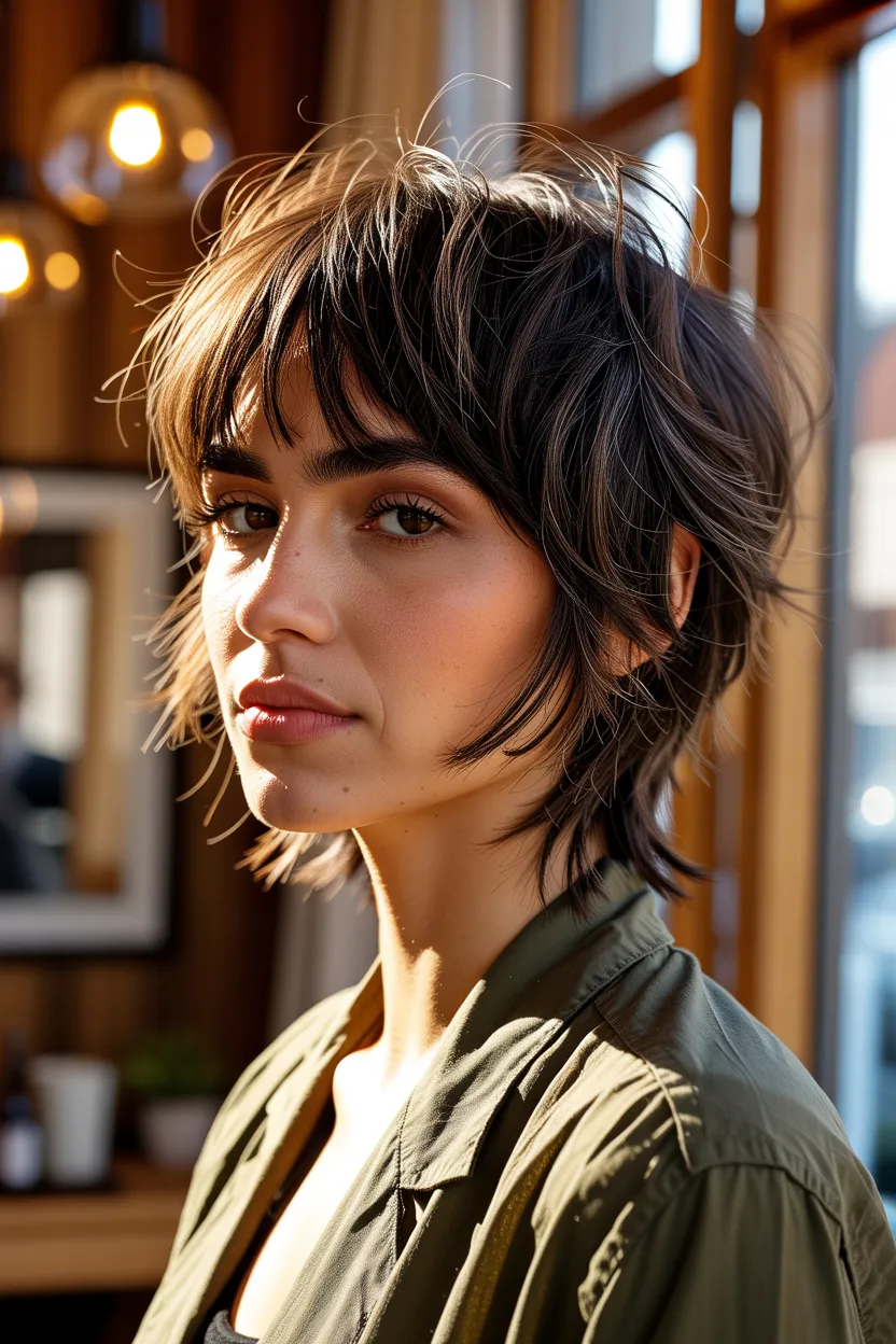 the relaxed wolf cut