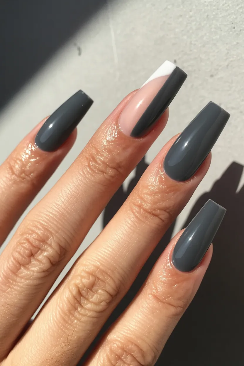 matte charcoal negative-space