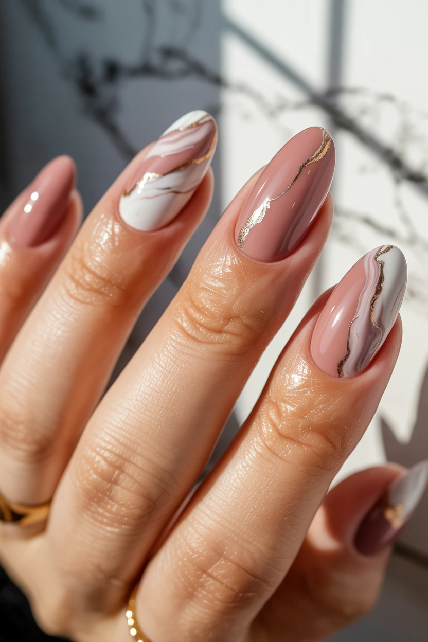 dusty rose marble