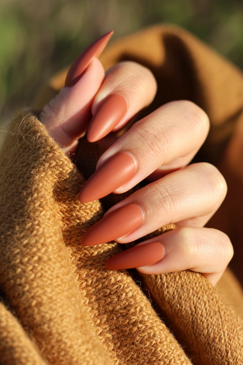 rustic terracotta matte design