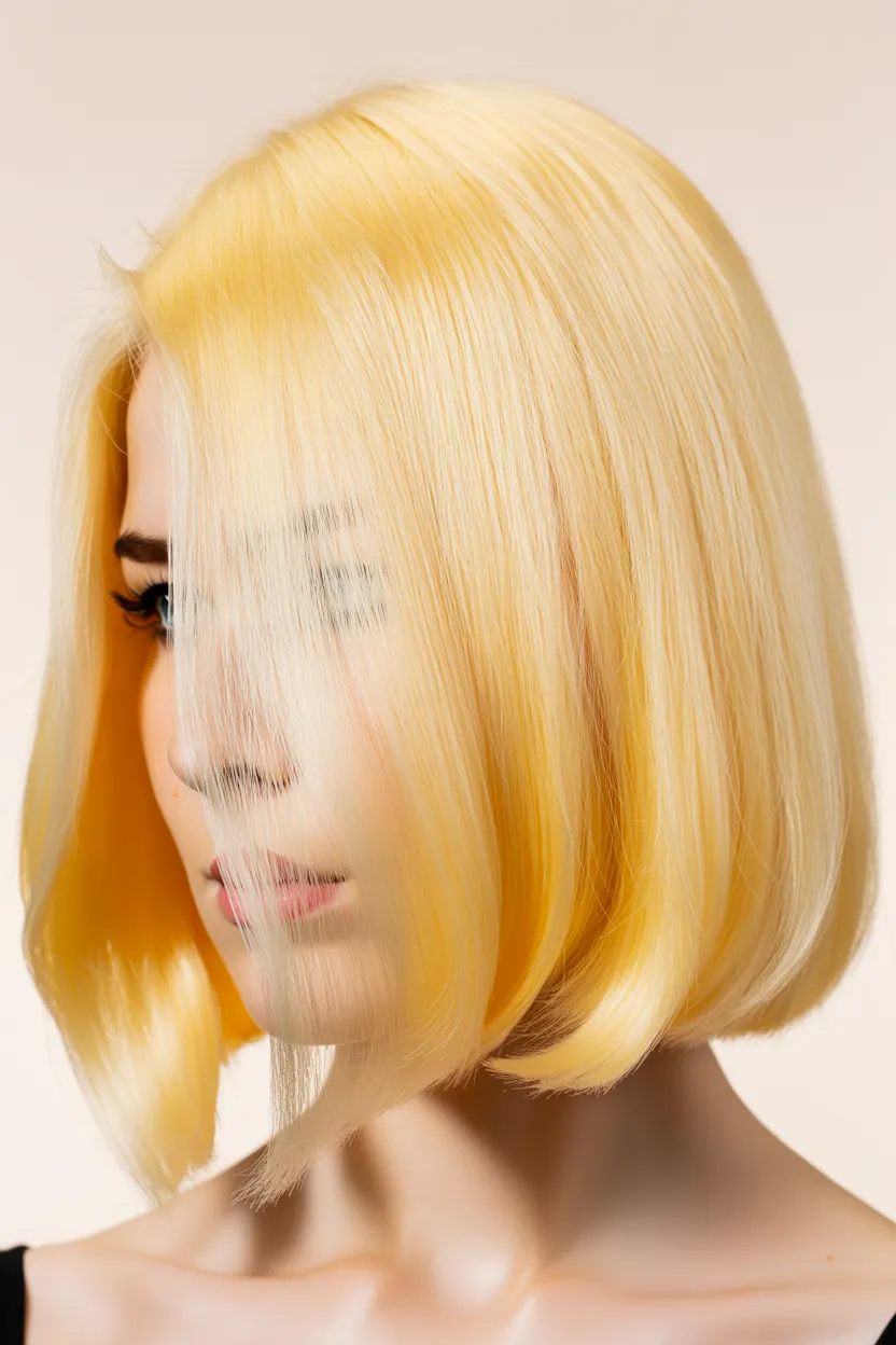 creamy platinum lob