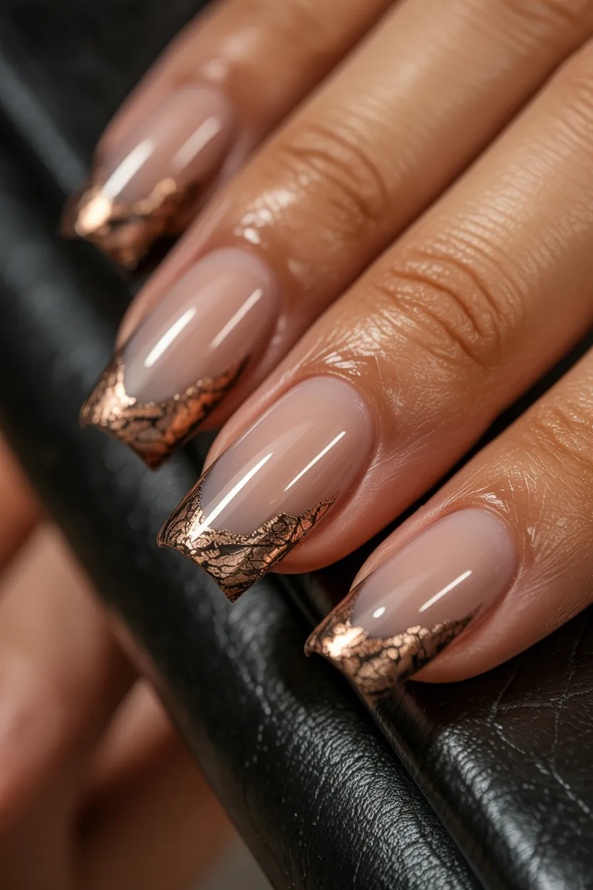 metallic bronze foil