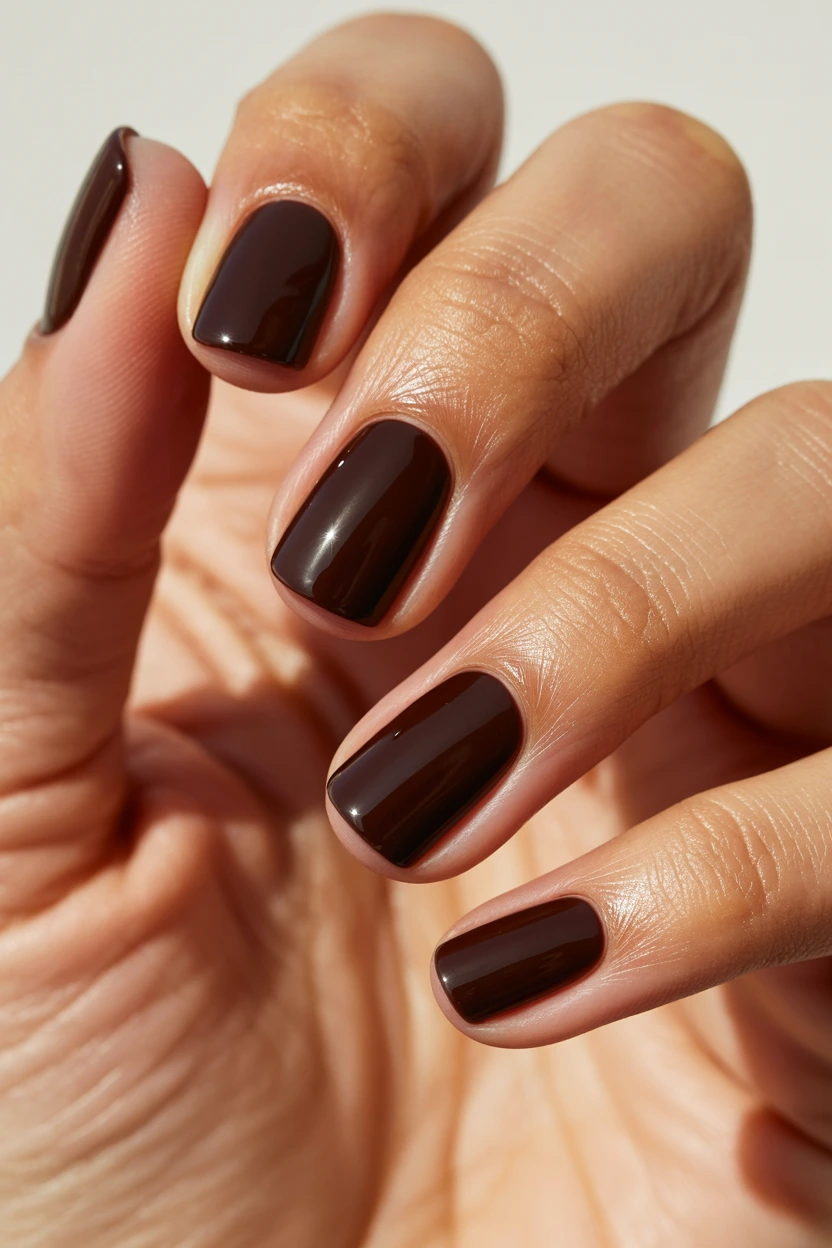 chocolate brown minimalist