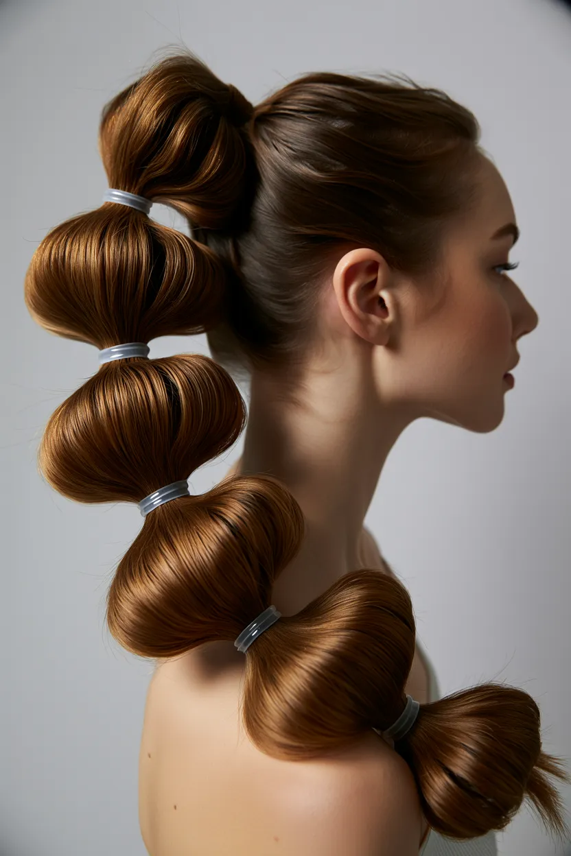 bubble ponytail