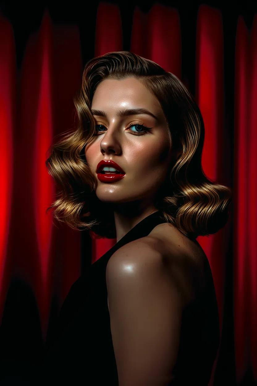 vintage hollywood waves