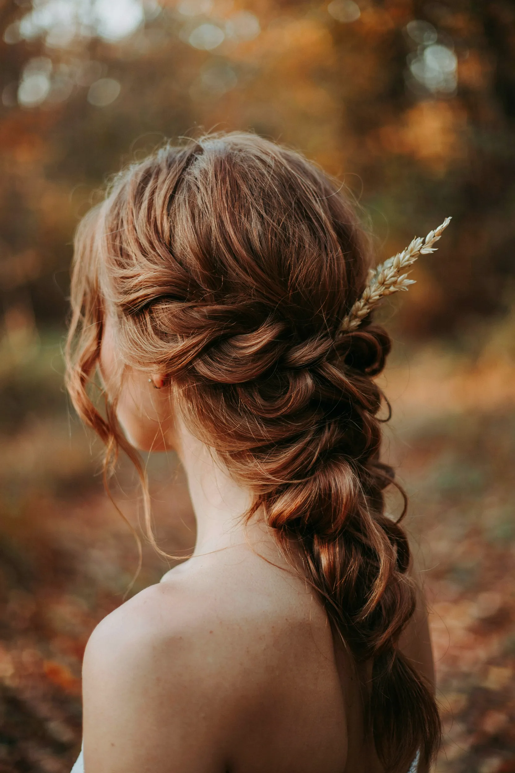 messy side braid