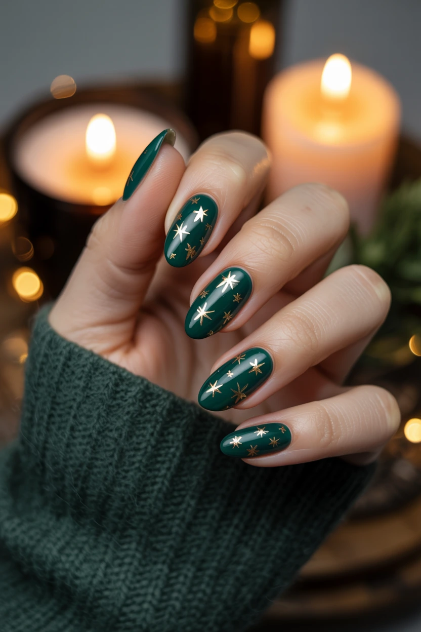 gold star forest green